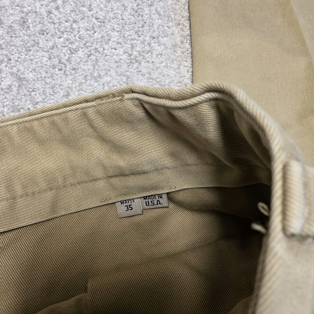 Bills Khakis 15th Anniversary Signature Edition Vintage 10 oz‎ Twills Mens Sz 35 - Picture 7 of 10